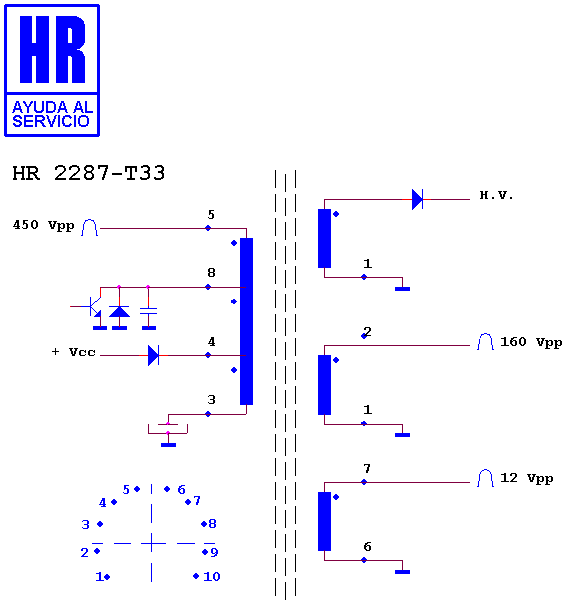 Schematic diagram for HR 2287 T33